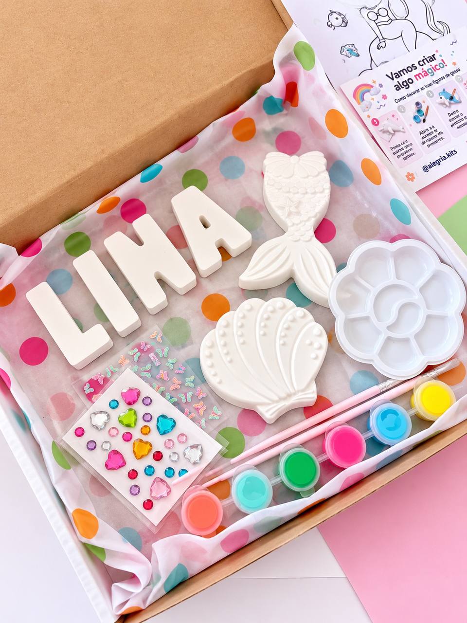 Personalised Plaster Letters & Figures Kit