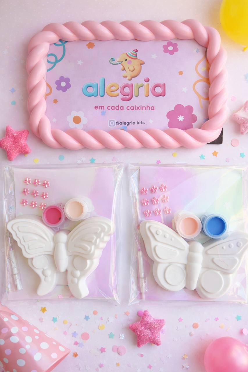 Butterfly Mini Painting Kit + Colouring Page