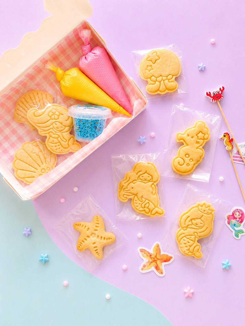 Mermaid – Cookie Decorating Kit