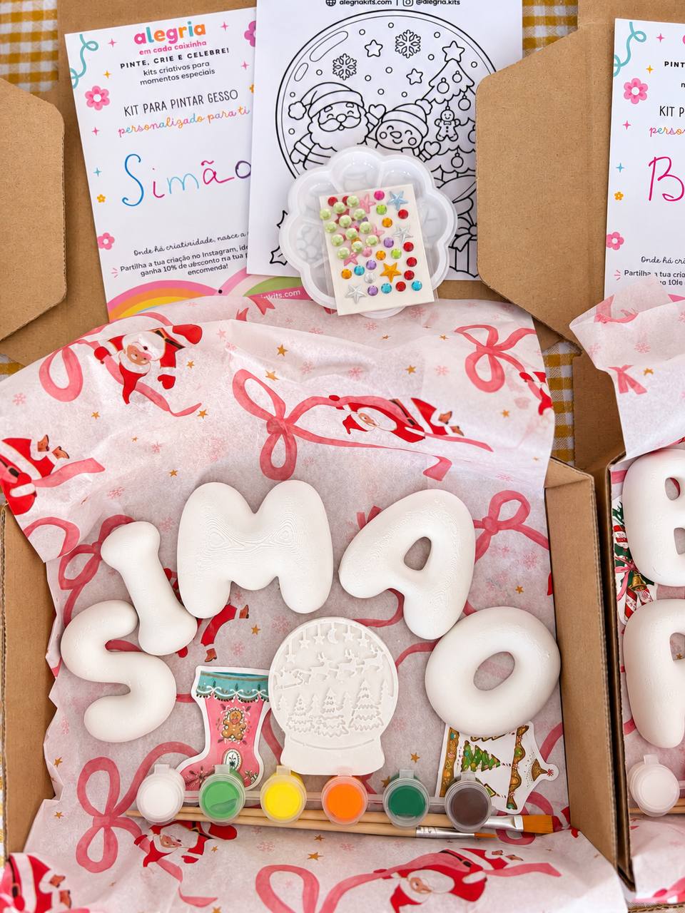Christmas Bubble Letter Painting Kit