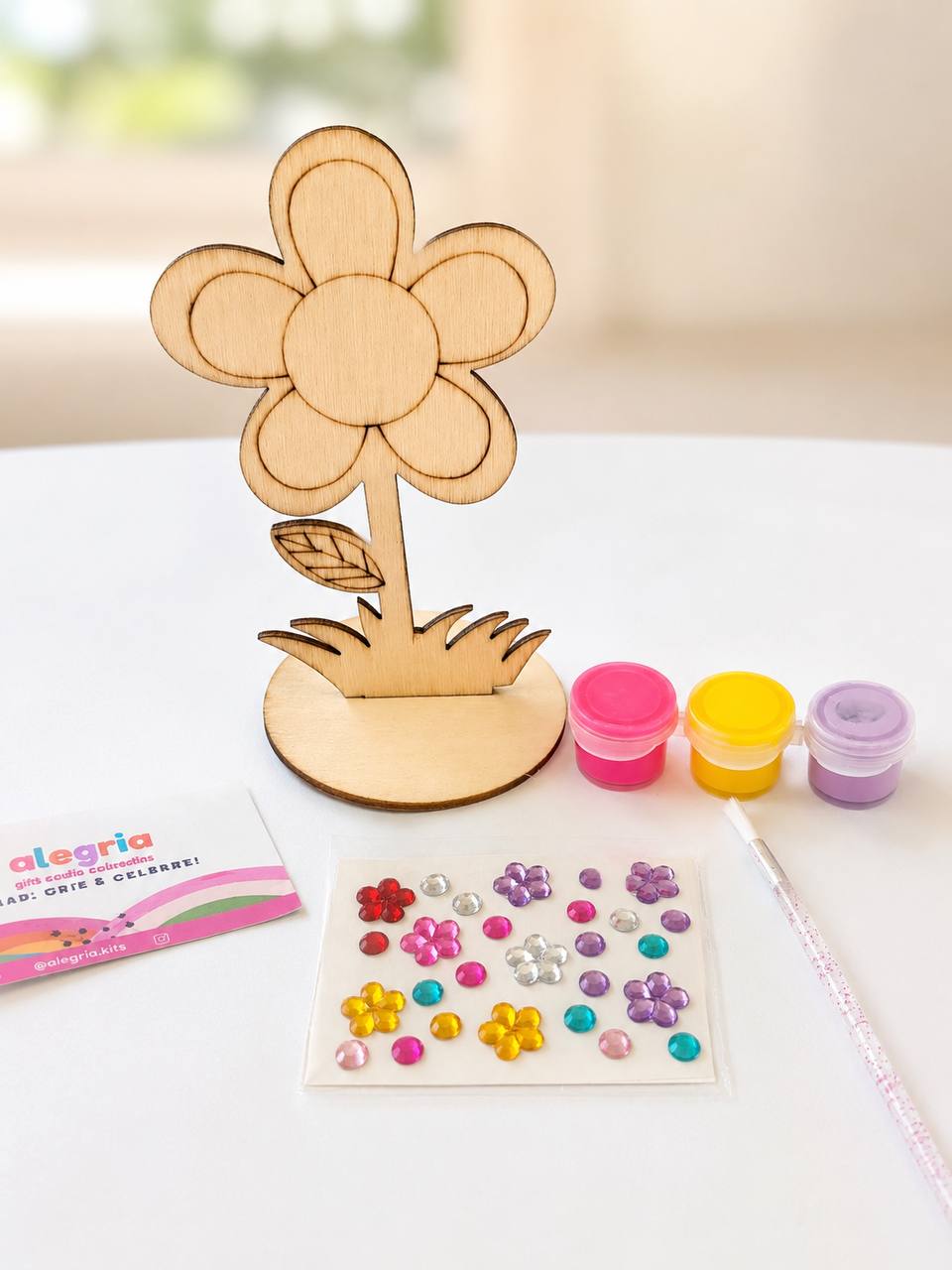 Decorate Your Own Wooden Flower Kit