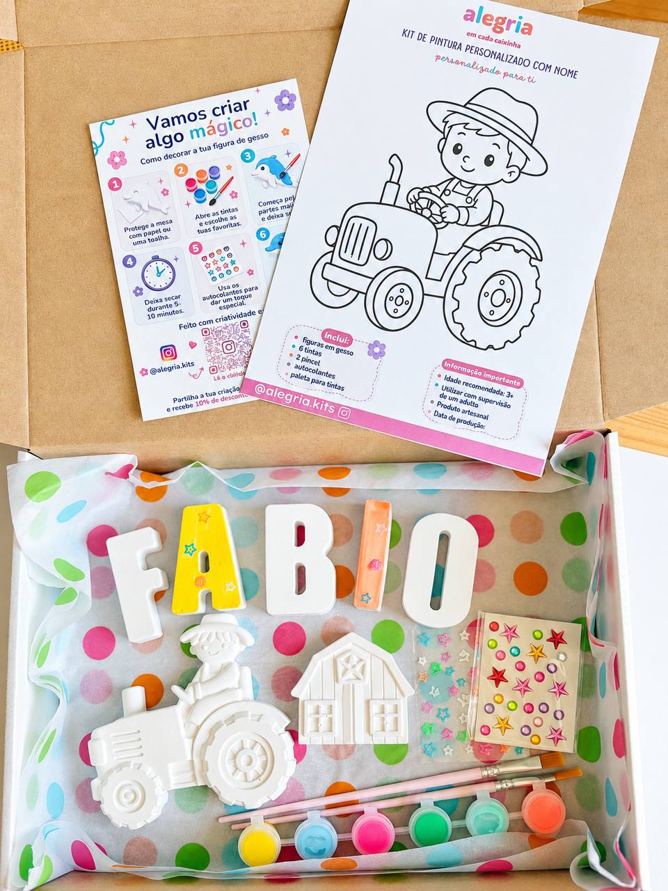 Personalised Plaster Letters & Figures Kit