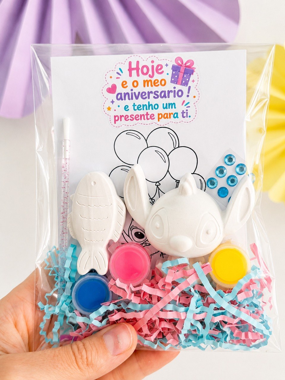 Stitch Party Kit + Colouring Page
