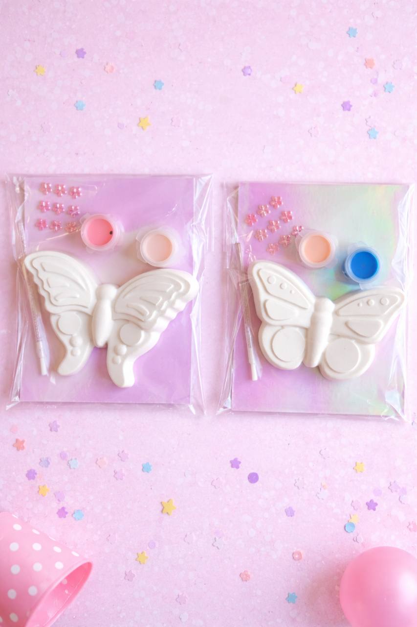 Butterfly Mini Painting Kit + Colouring Page