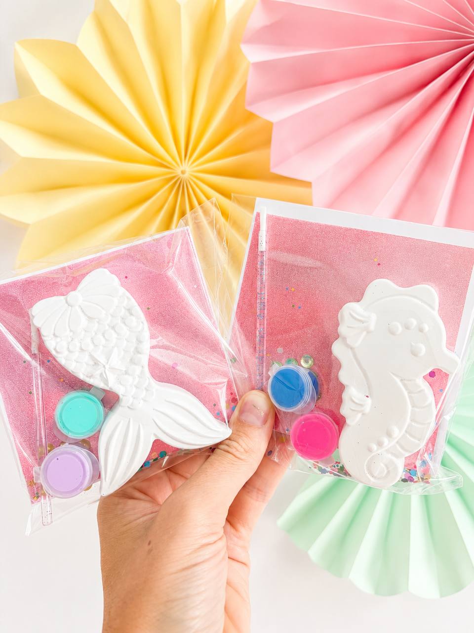 Mermaid Mini Painting Kit + Colouring Page