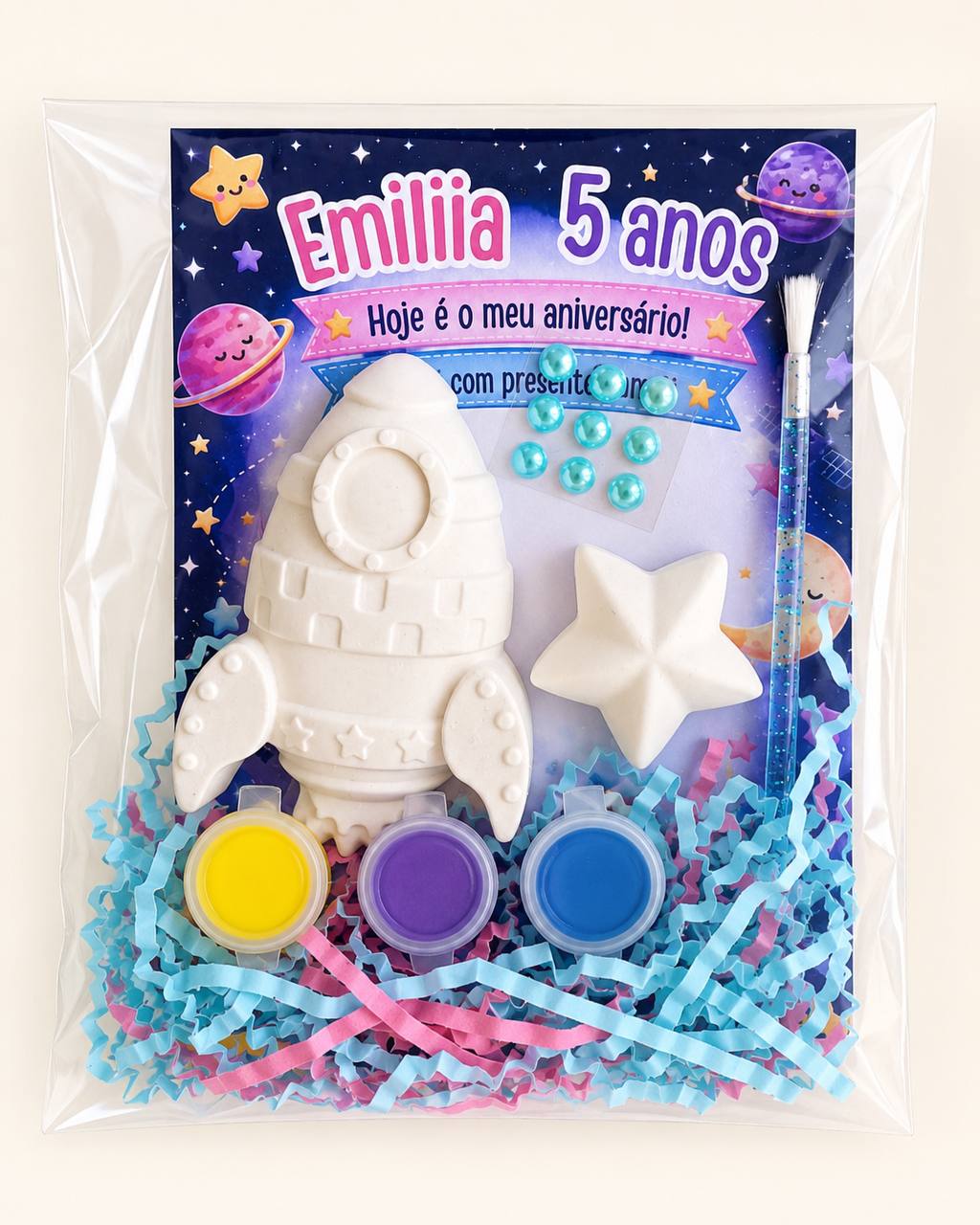 Space Party Kit + Personalised Card