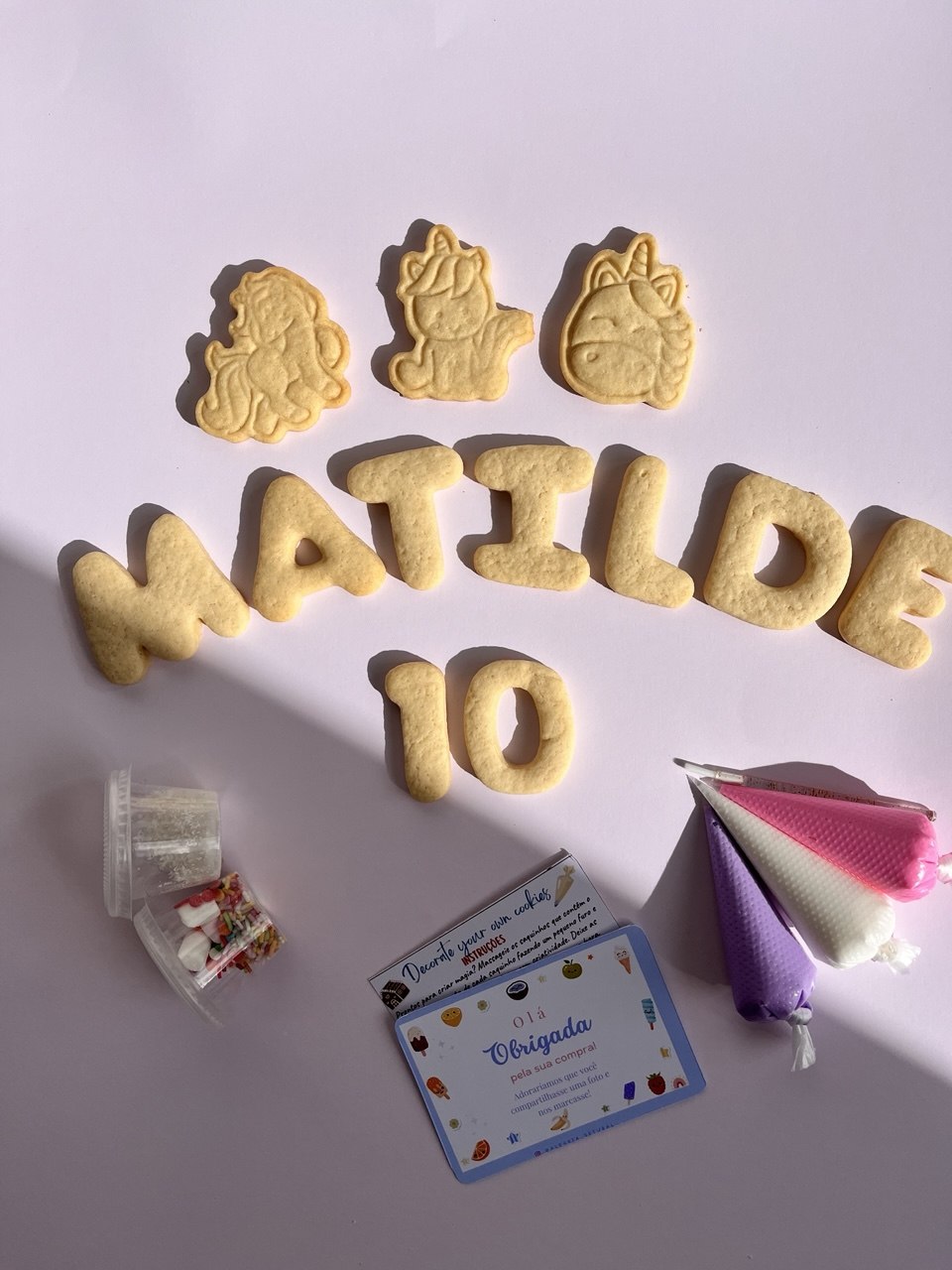 Personalised Name Cookie Decorating Kit