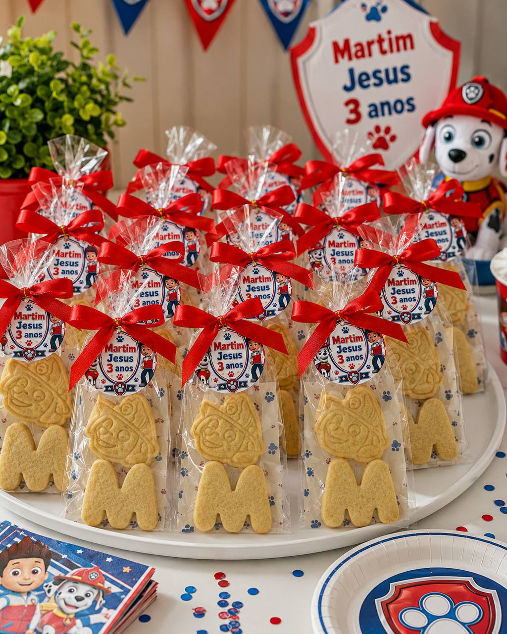 Personalised Paw Patrol Cookies & Letter