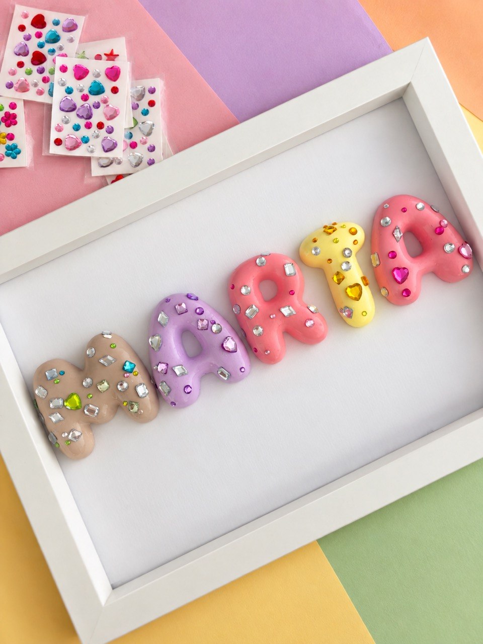Personalised Bubble Letter Painting Kit
