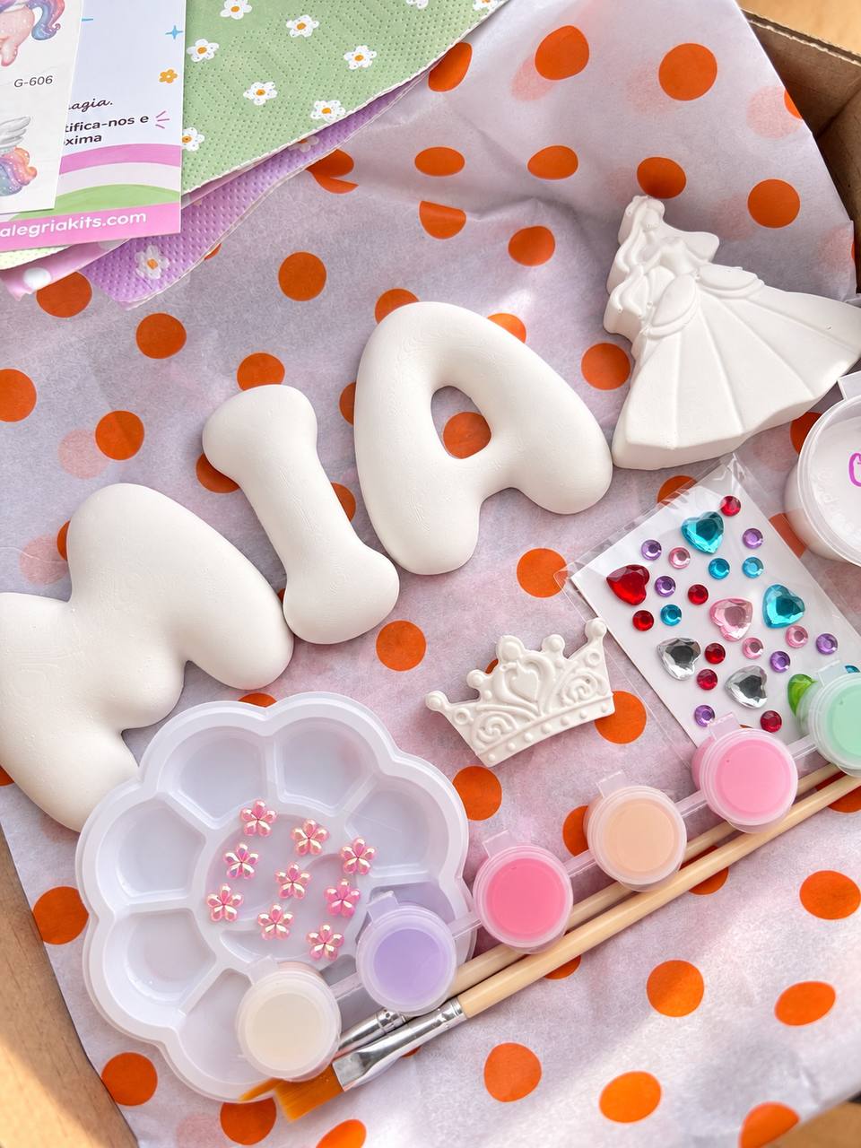 Bubble Letters & Figures Painting Kit