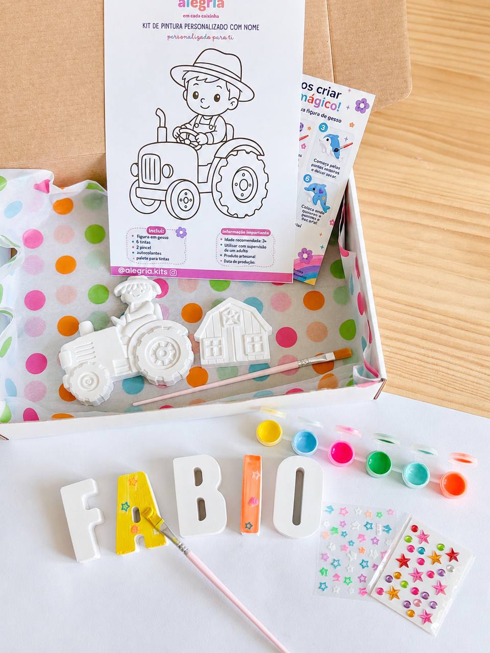 Personalised Plaster Letters & Figures Kit