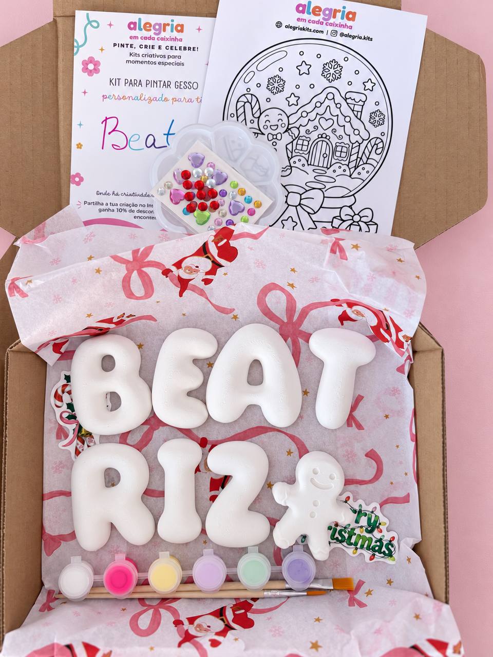 Christmas Bubble Letter Painting Kit