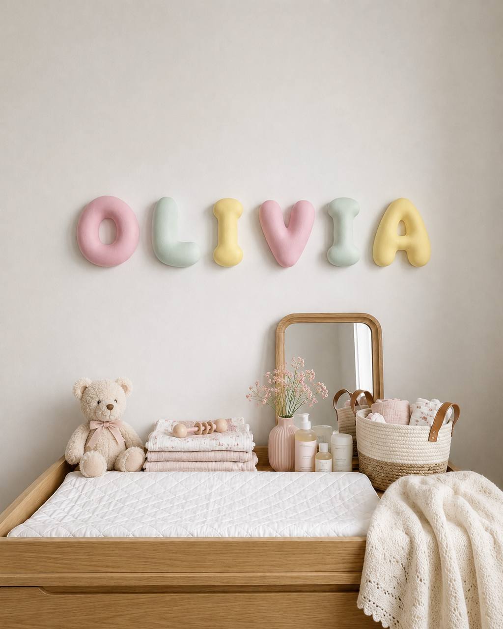Bubble Letters & Figures Painting Kit