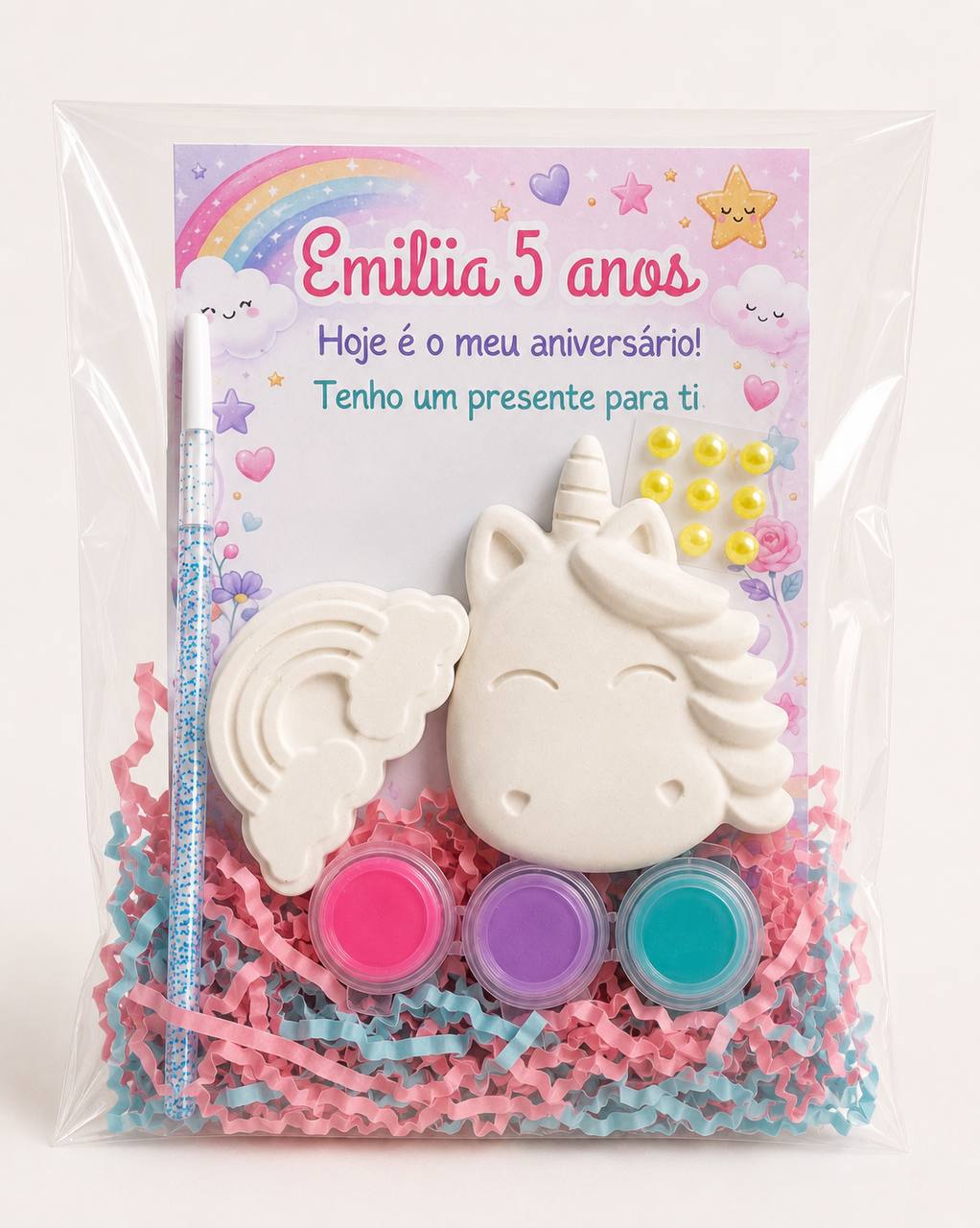 Unicorn Party Kit + Personalised Card