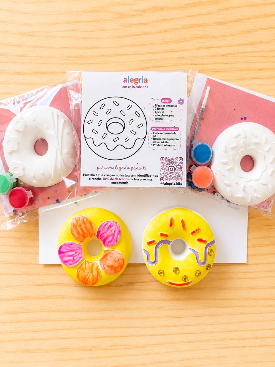 Donut Mini Painting Kit  + Colouring Page