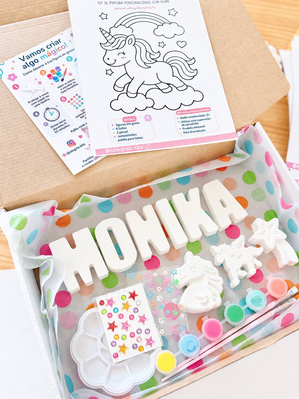 Personalised Plaster Letters & Figures Kit