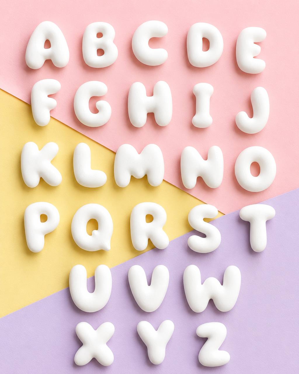 Bubble Letter Alphabet