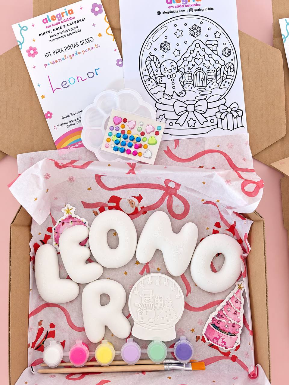 Christmas Bubble Letter Painting Kit