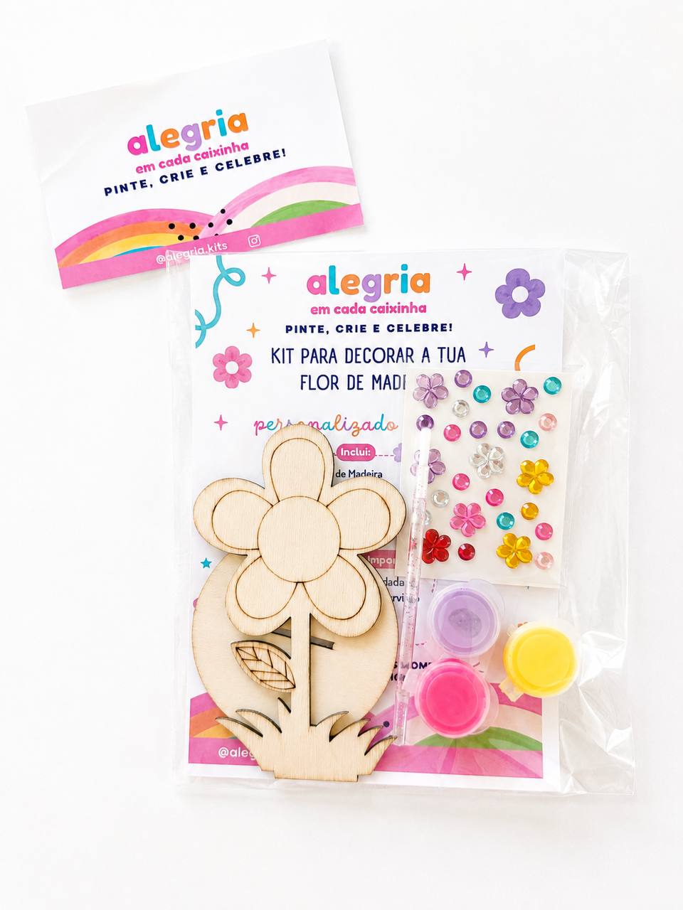 Decorate Your Own Wooden Flower Kit