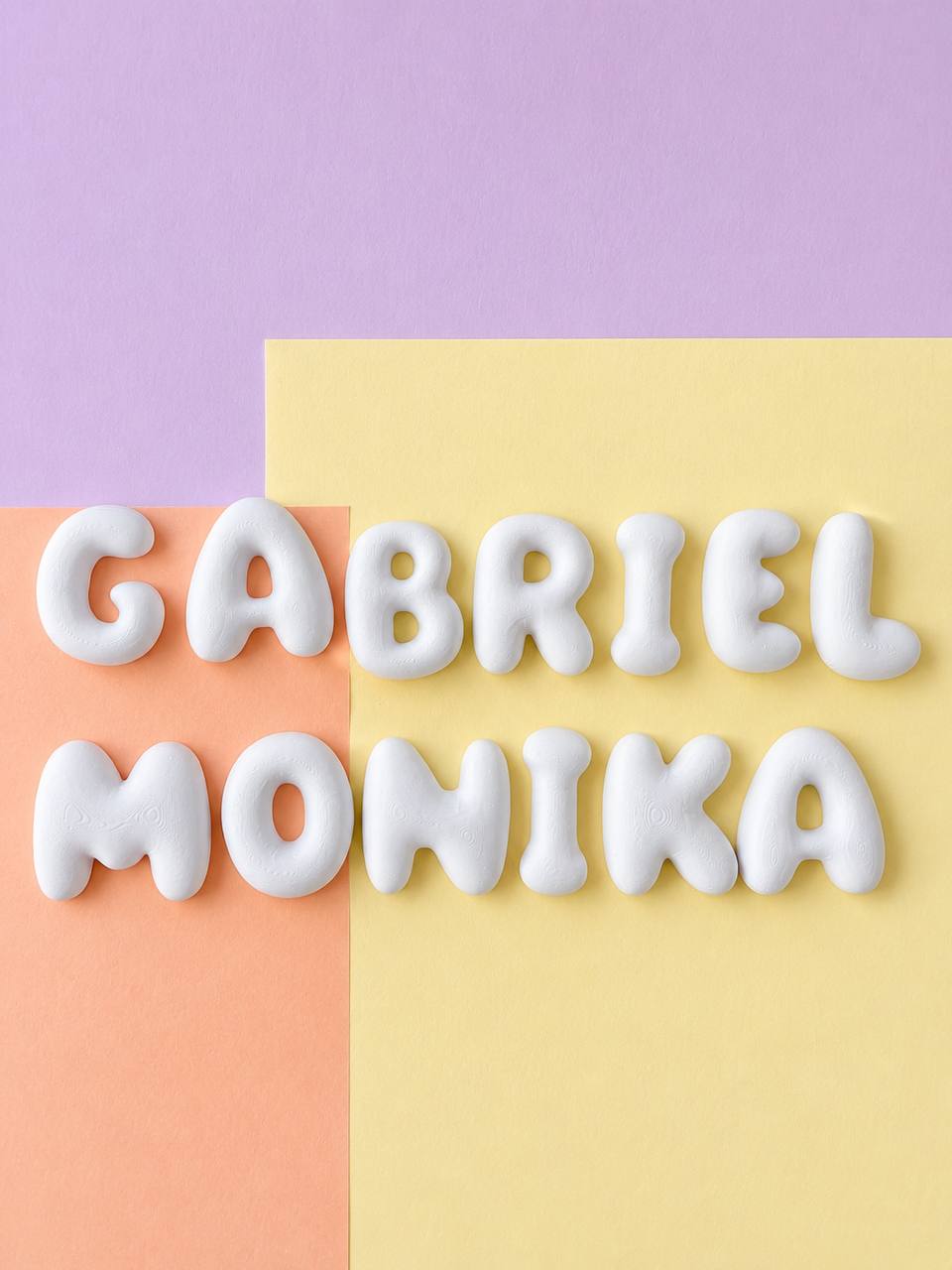Personalised Bubble Letter Painting Kit