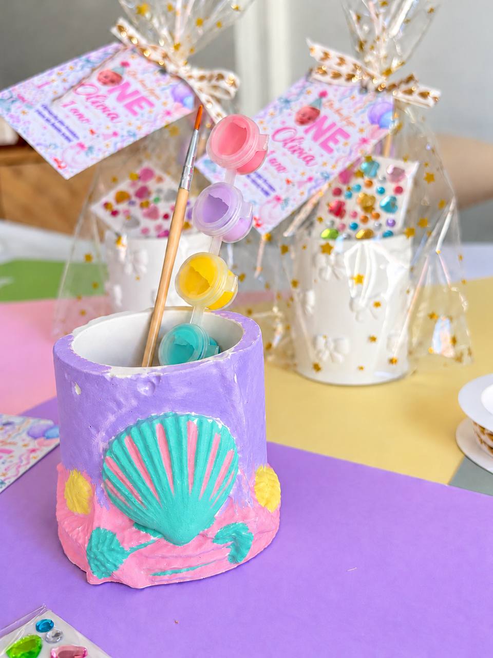 Paint Your Own Pencil Holder Kit — Ocean — photo 3