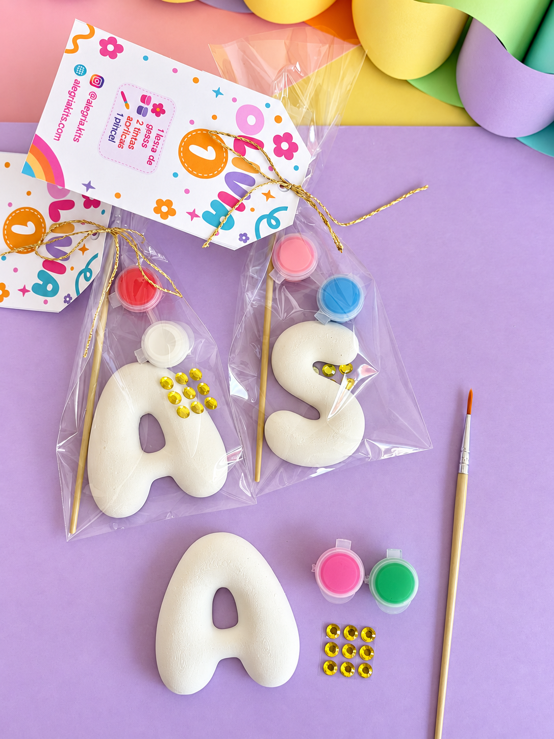 Bubble Letter Painting Kit