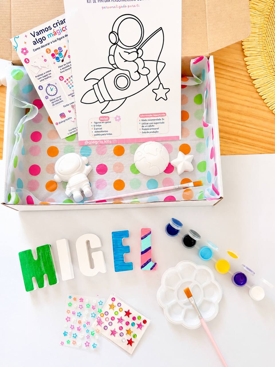 Personalised Plaster Letters & Figures Kit