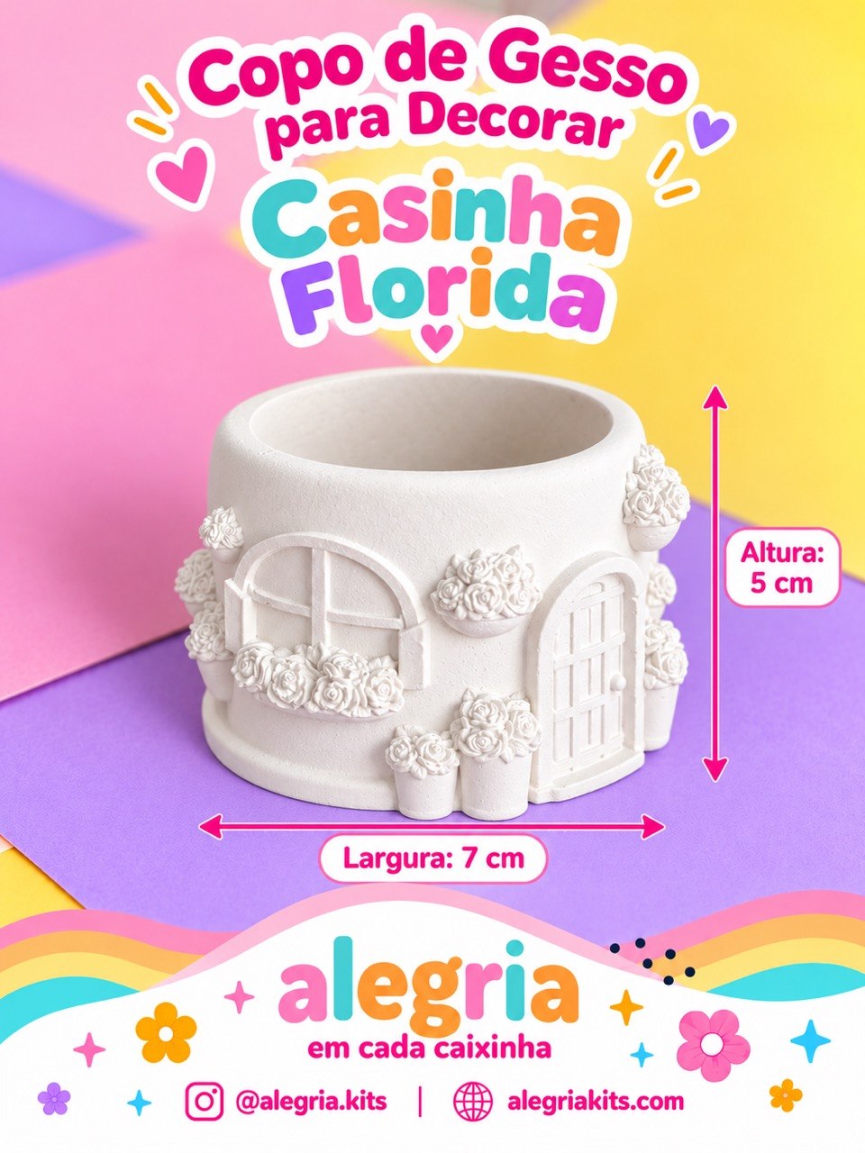 Paint Your Own Plaster Holder — Flower Cottage — photo 5