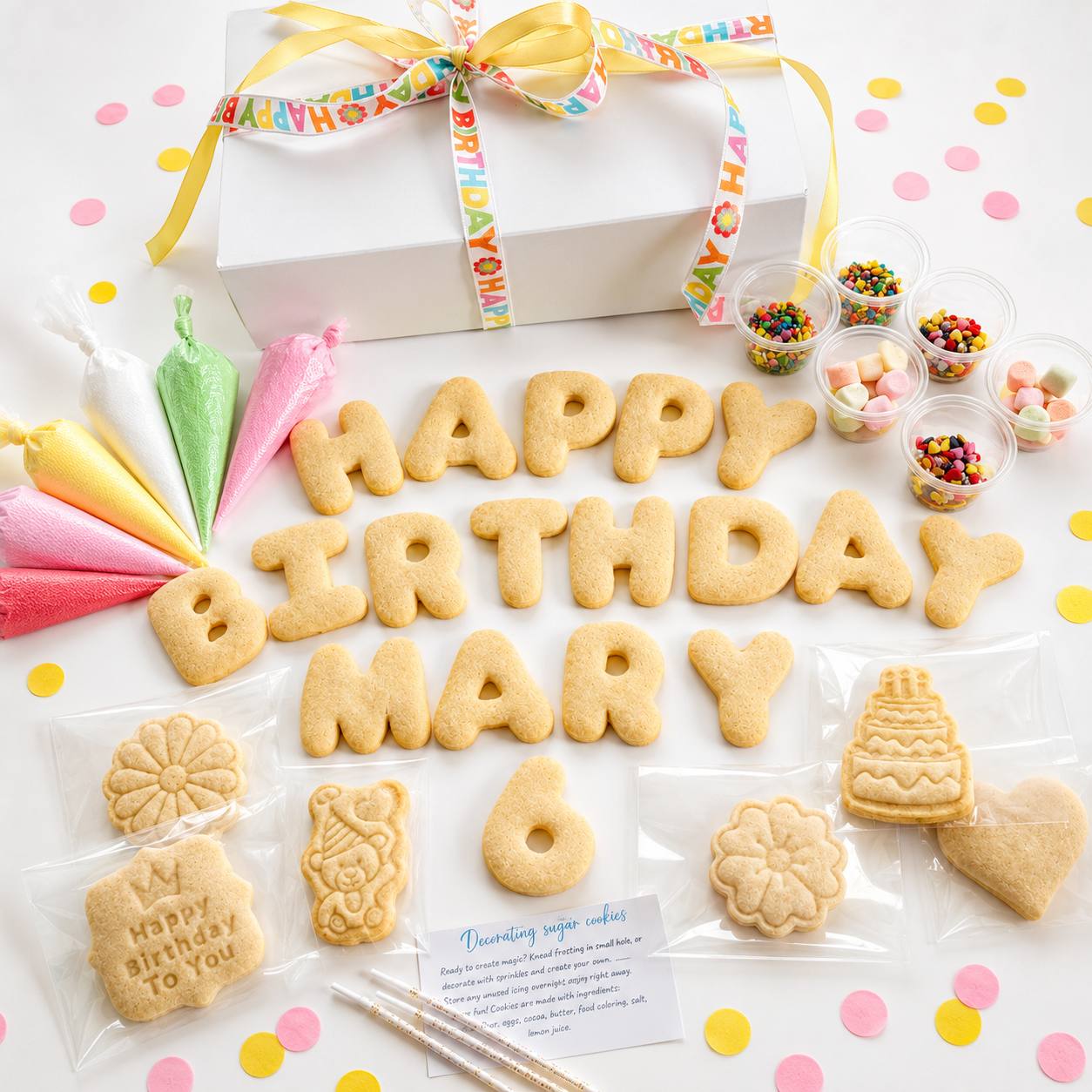 Large Birthday Cookie Decorating Kit