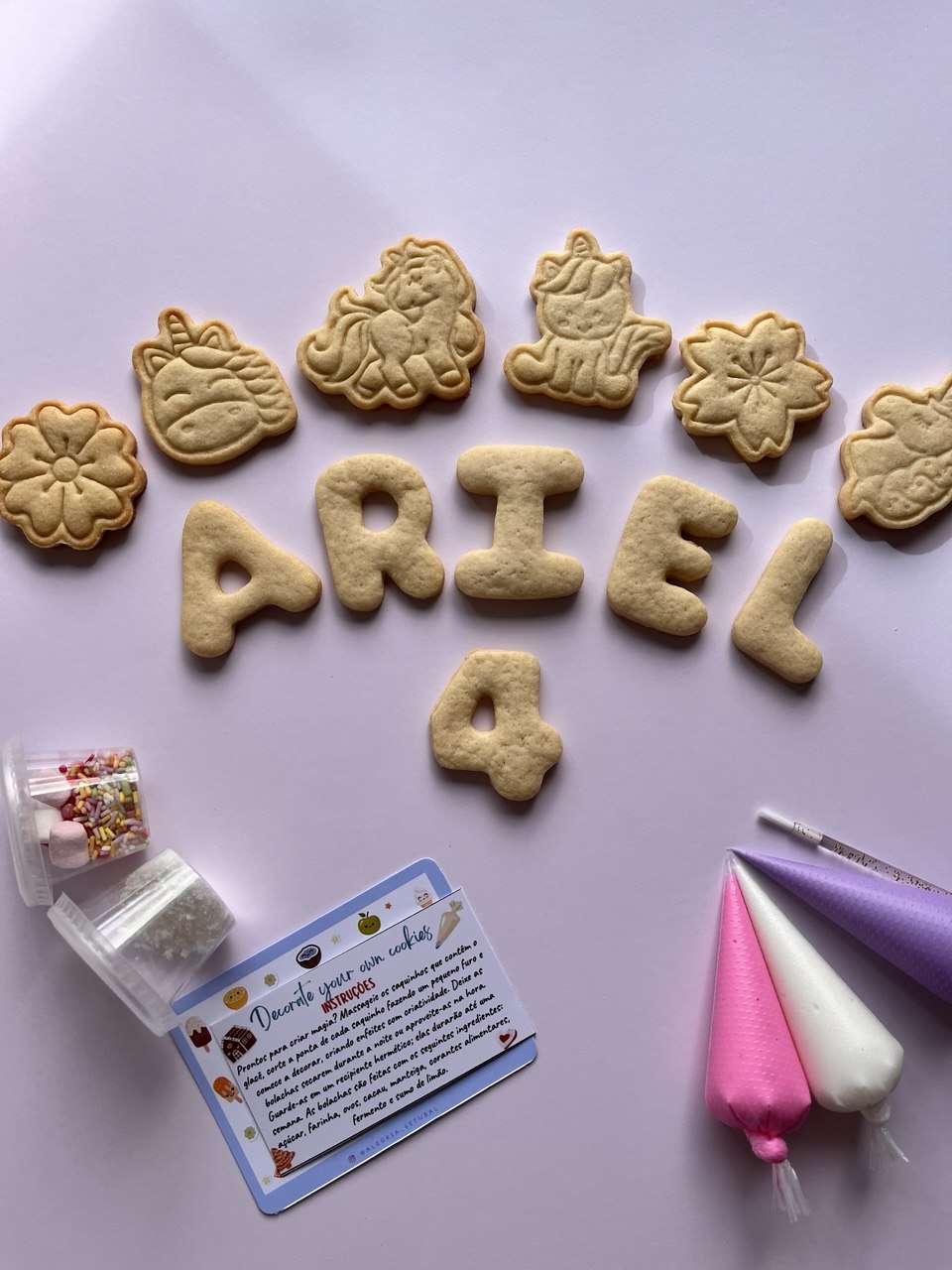 Personalised Name Cookie Decorating Kit