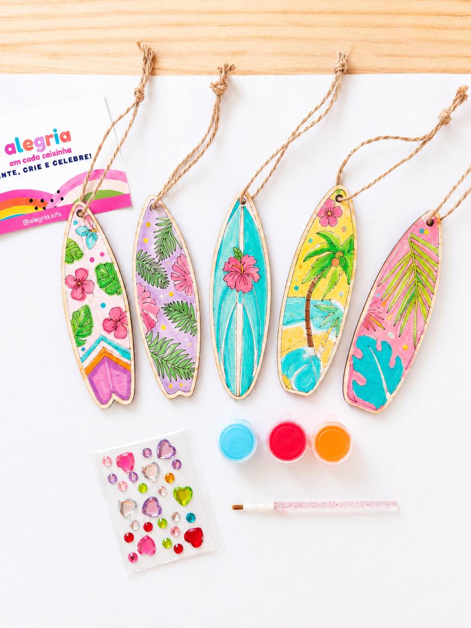 Decorate Your Own Wooden Surfboard Kit
