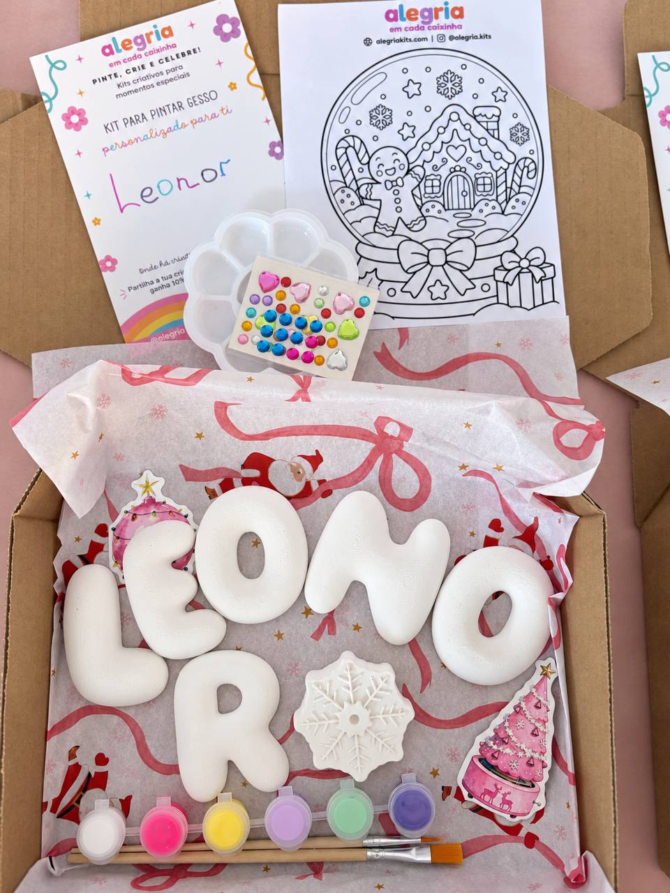 Christmas Bubble Letter Painting Kit