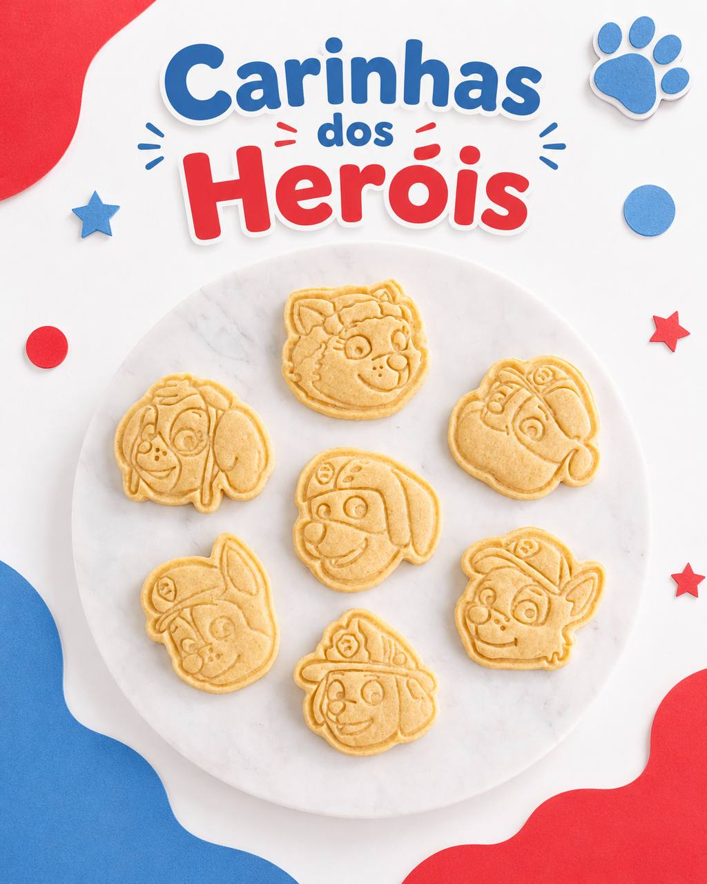 Personalised Paw Patrol Cookies & Letter