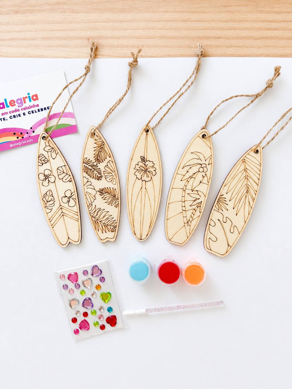 Decorate Your Own Wooden Surfboard Kit
