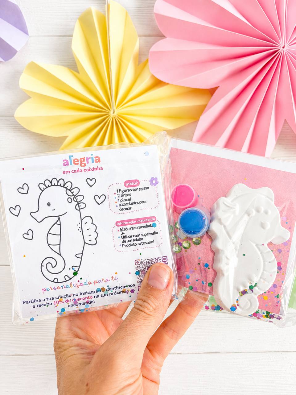 Mermaid Mini Painting Kit + Colouring Page