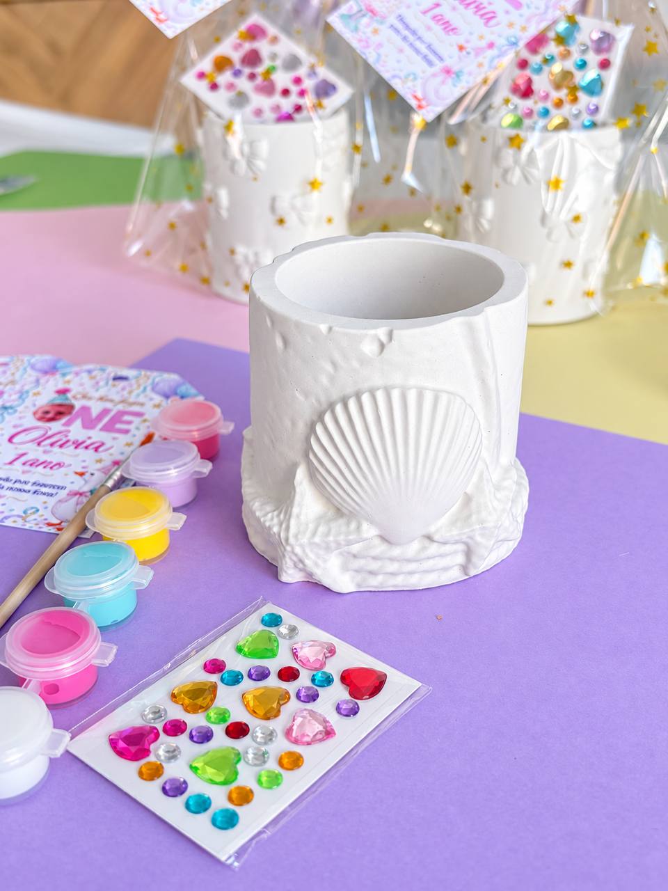 Paint Your Own Pencil Holder Kit — Ocean — photo 2