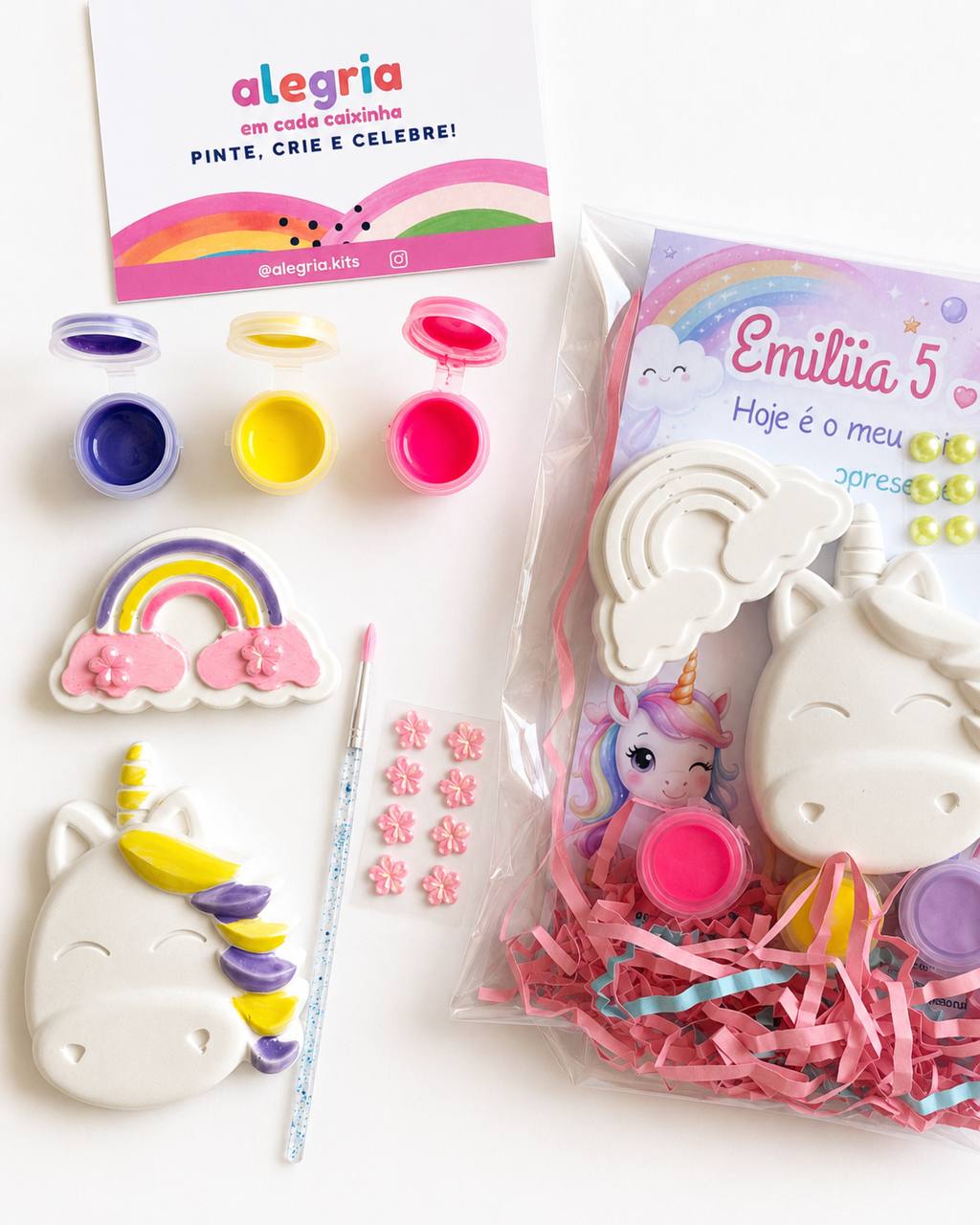 Unicorn Party Kit + Personalised Card
