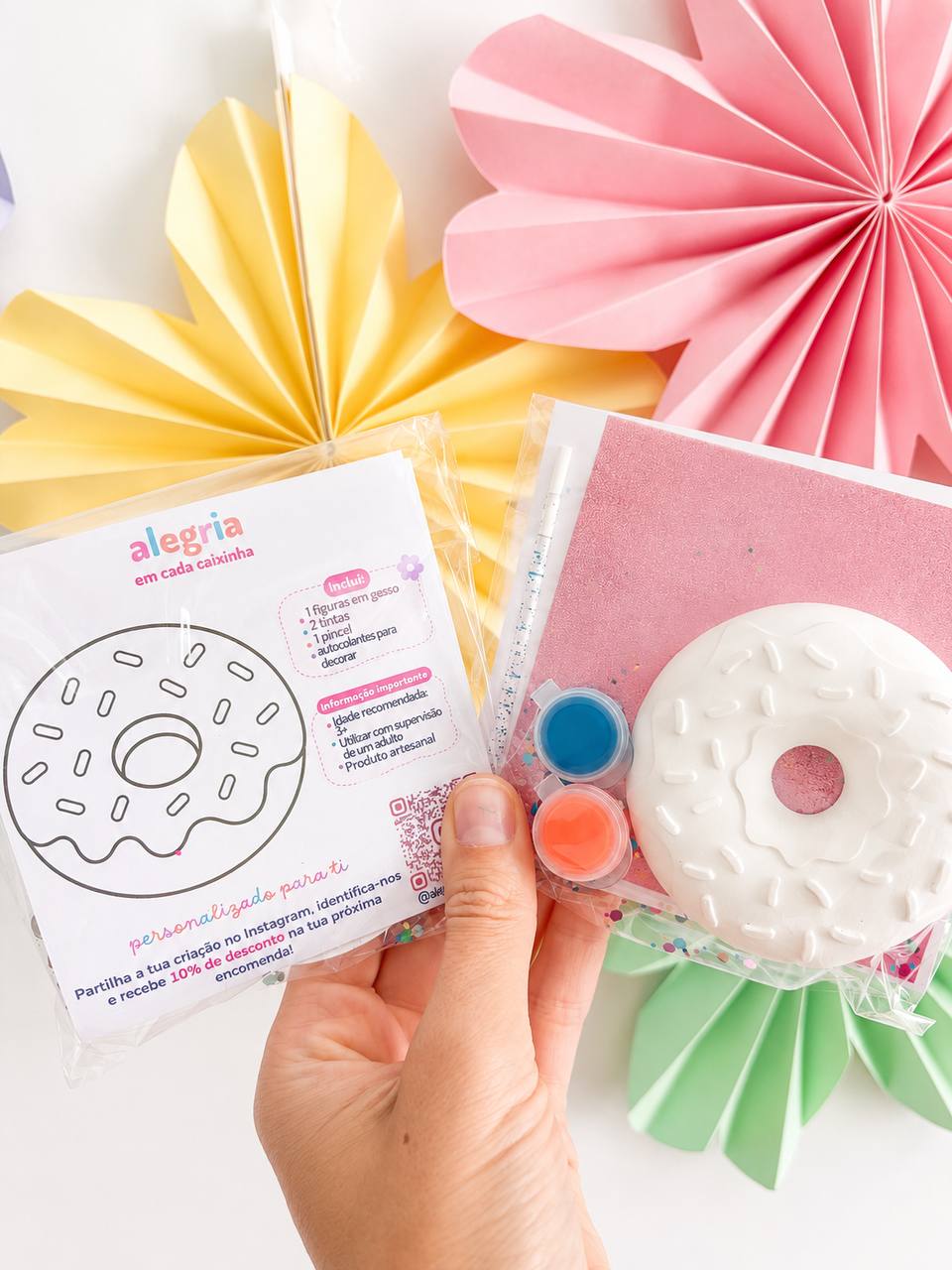 Donut Mini Painting Kit  + Colouring Page