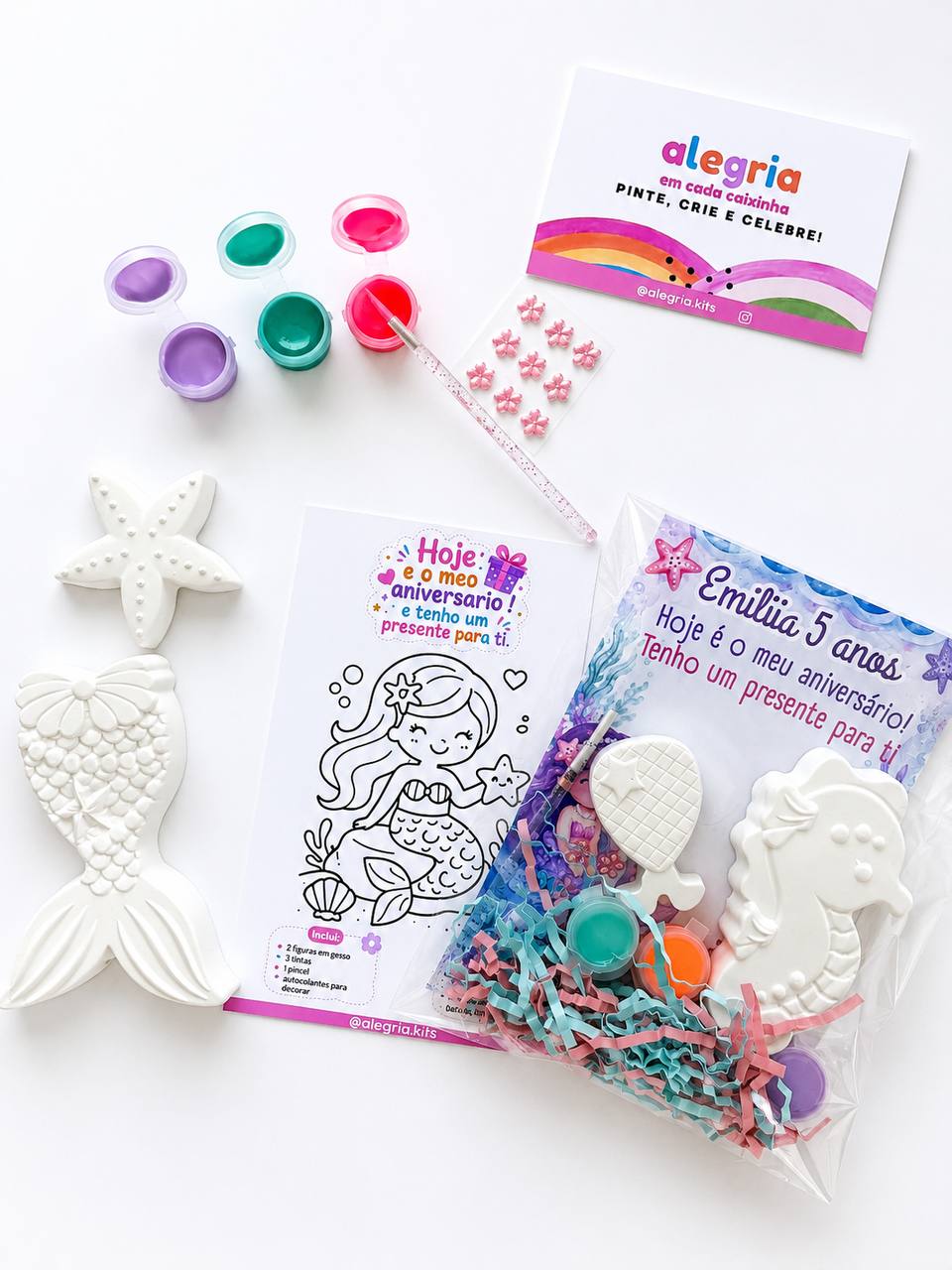 The Mermaid Party Kit + Personalised Card