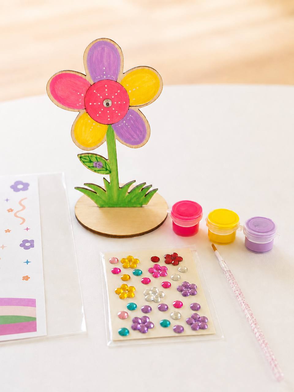 Decorate Your Own Wooden Flower Kit