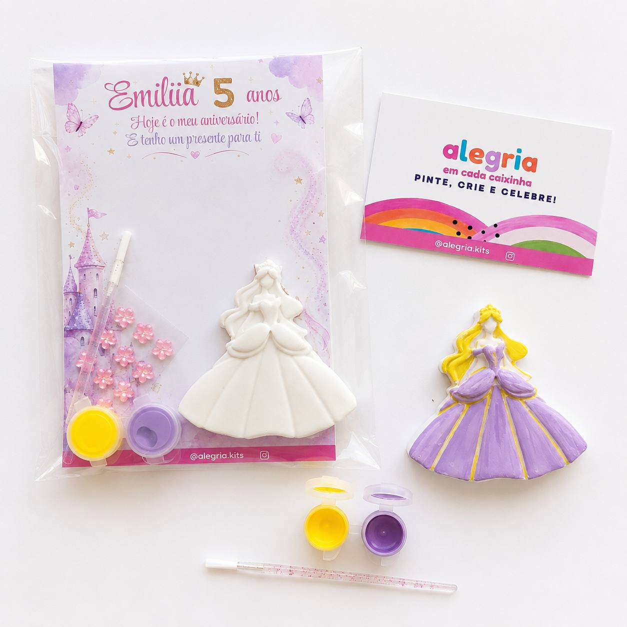 Princess Mini Painting Kit + Personalised Card