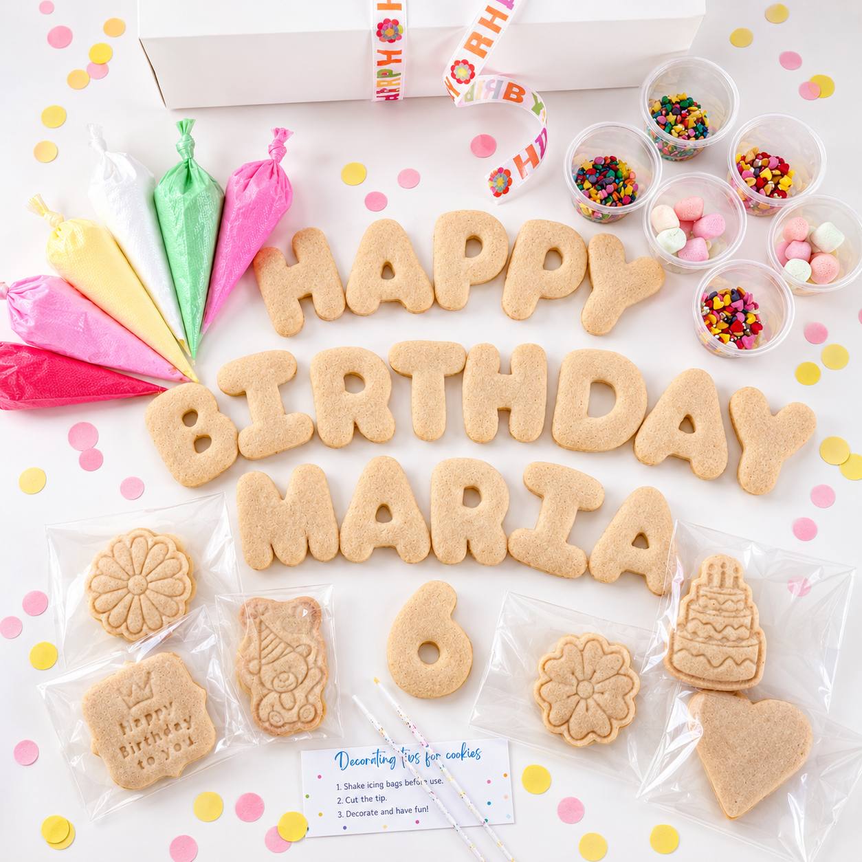Large Birthday Cookie Decorating Kit
