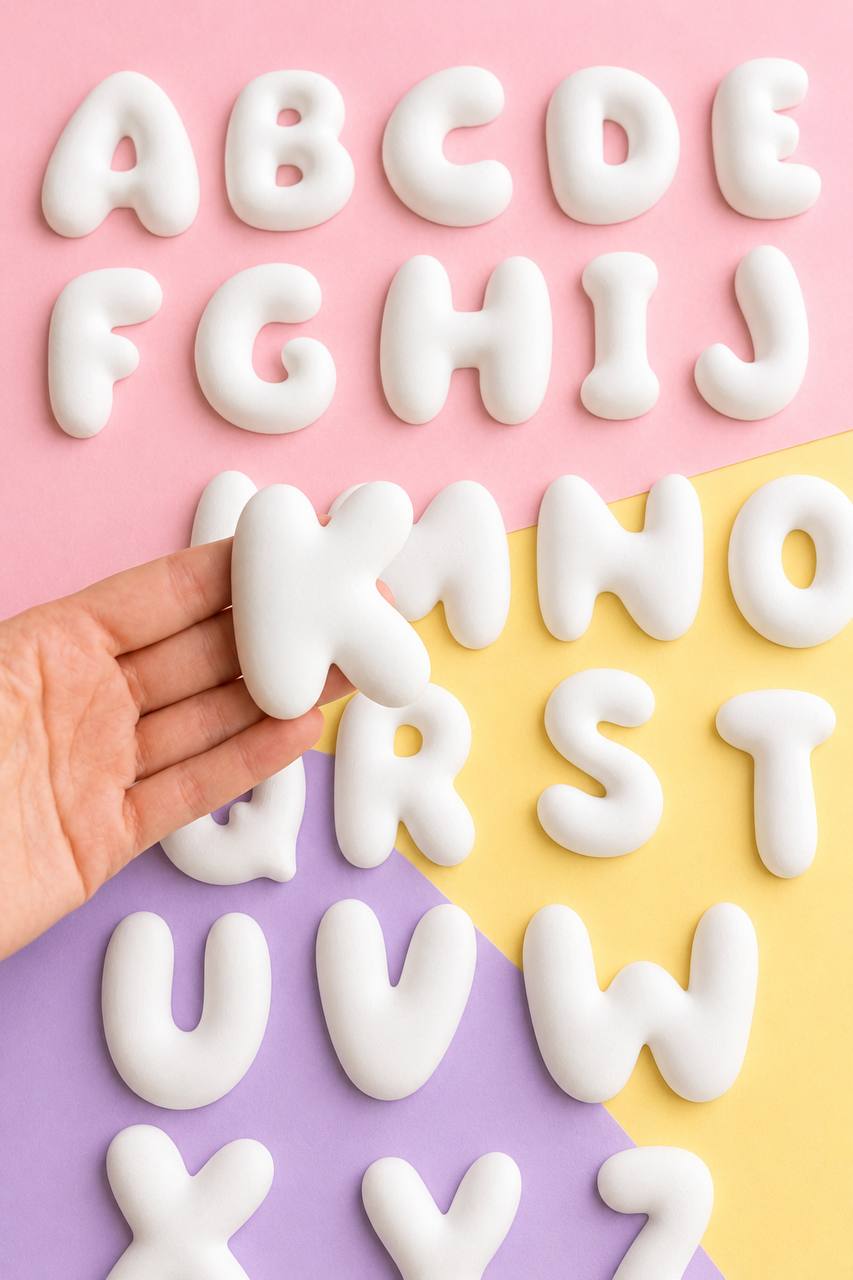 Bubble Letter Alphabet