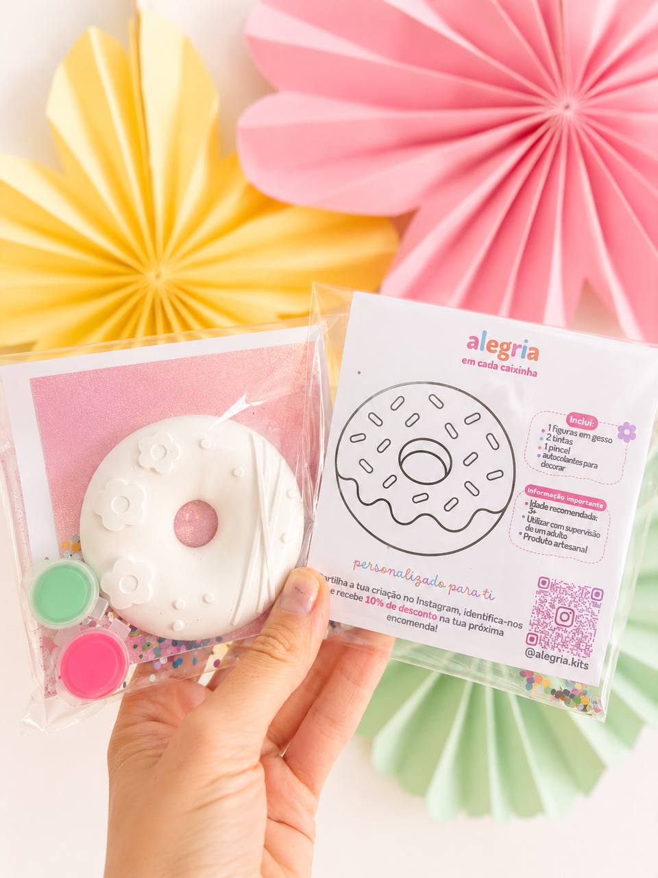 Donut Mini Painting Kit  + Colouring Page