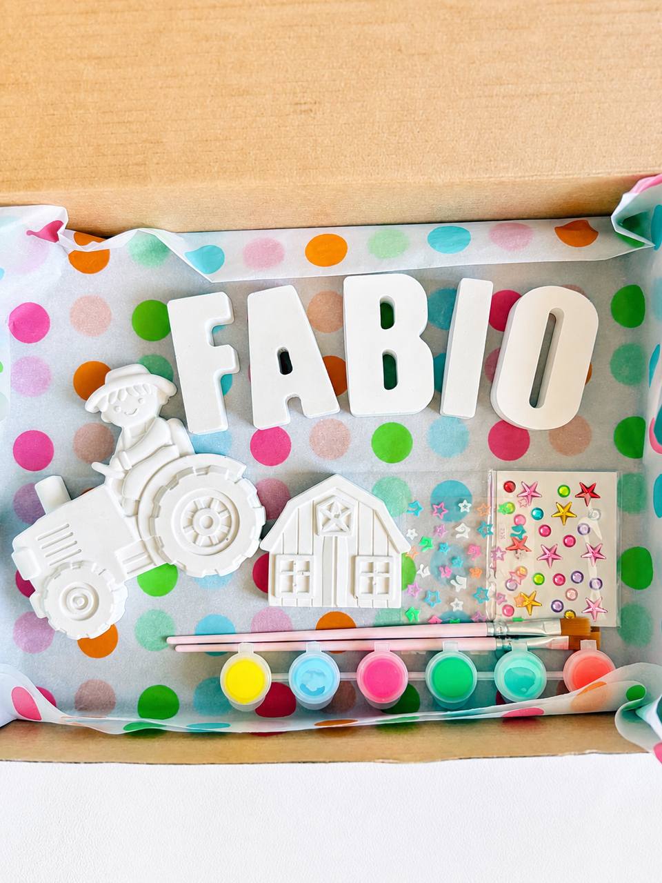 Personalised Plaster Letters & Figures Kit