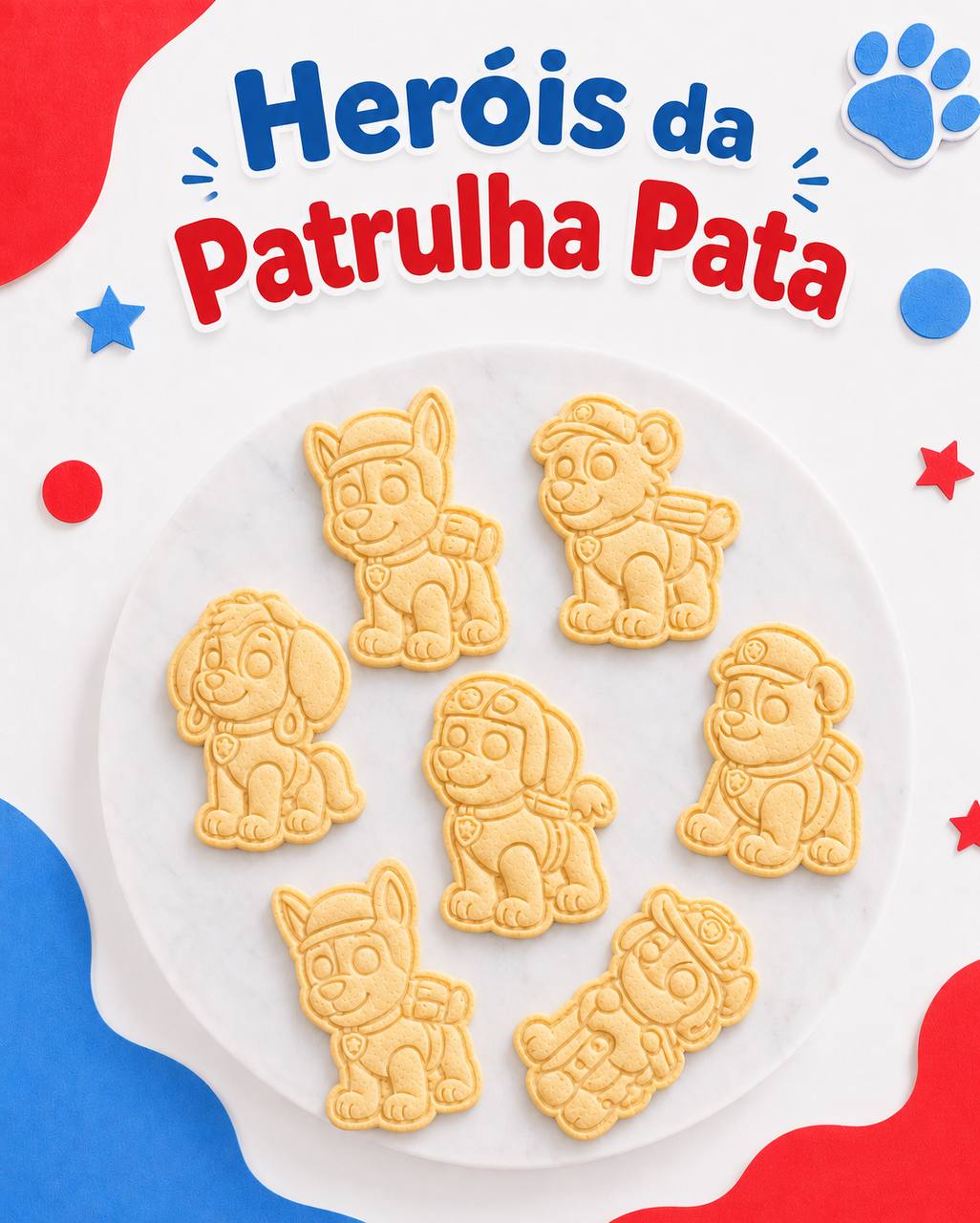 Personalised Paw Patrol Cookies & Letter