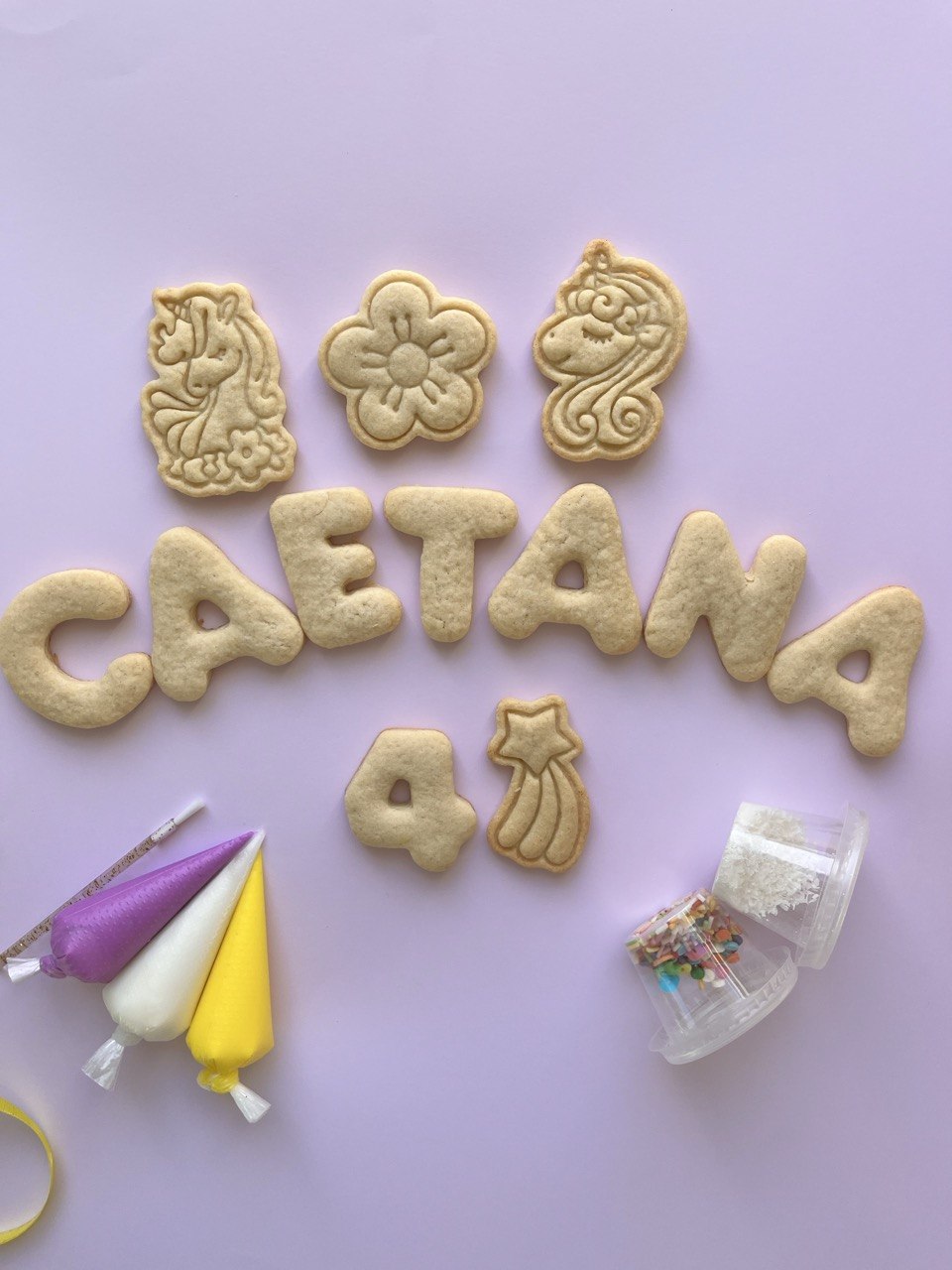 Personalised Name Cookie Decorating Kit