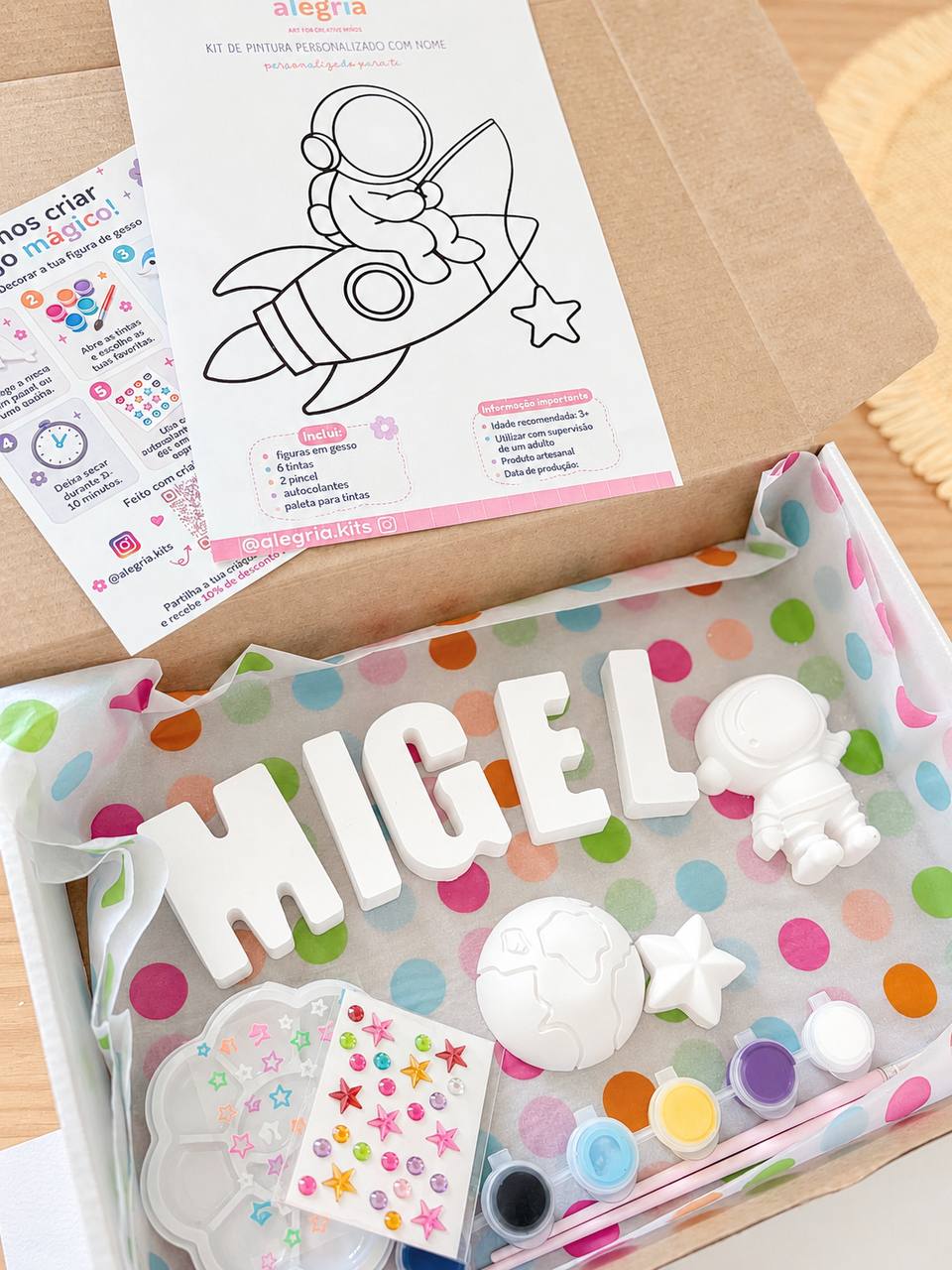 Personalised Plaster Letters & Figures Kit