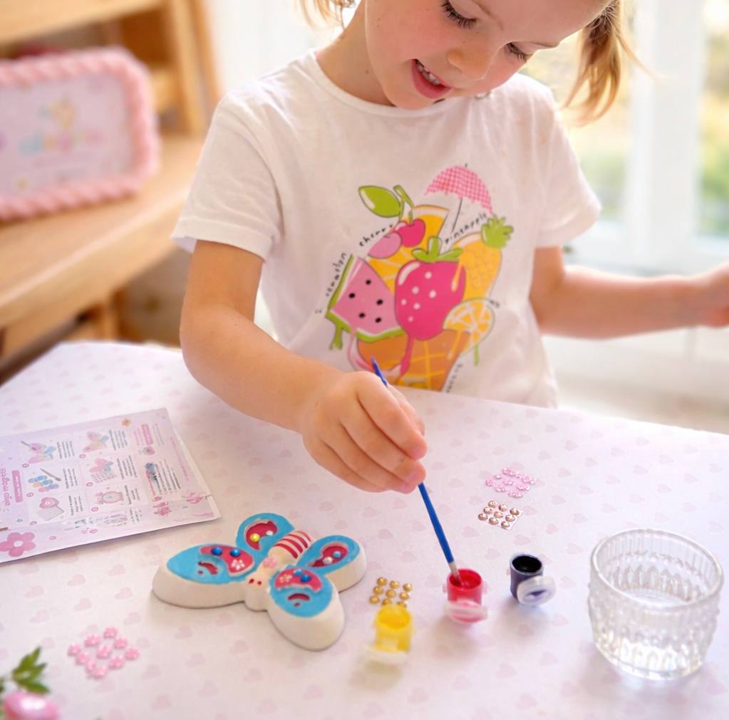 Butterfly Mini Painting Kit + Colouring Page